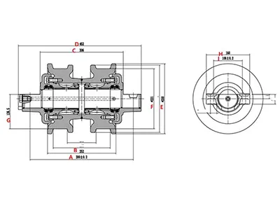 Rodillo inferior D85