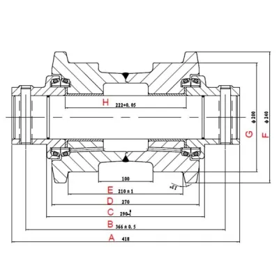 Rodillo inferior PC400