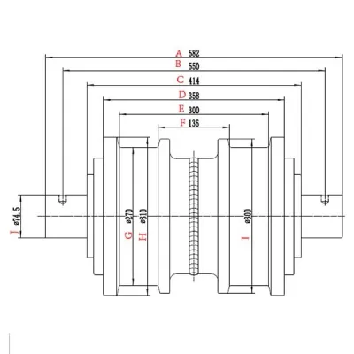 Rodillo inferior D375
