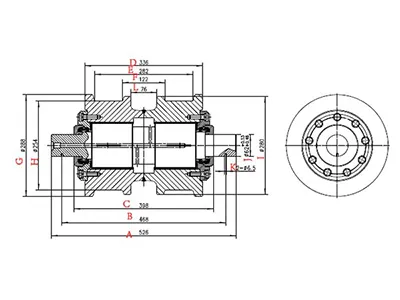 Rodillo inferior D275