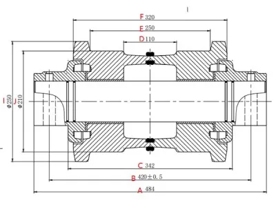 Rodillo inferior E350