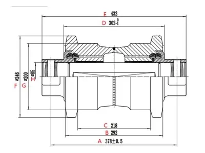 Rodillo inferior E345