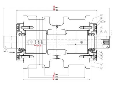 Rodillo inferior D11