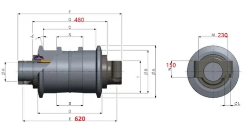 Rodillo inferior Hitachi EX2600