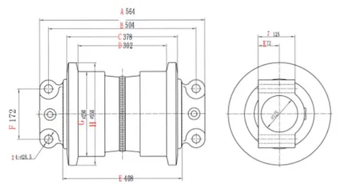 Rodillo inferior EX1200