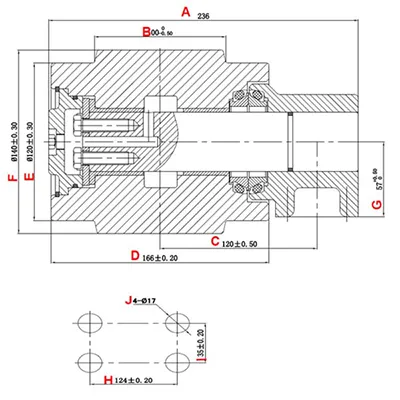 Rodillo inferior EX300