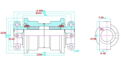 Rodillo inferior EC360