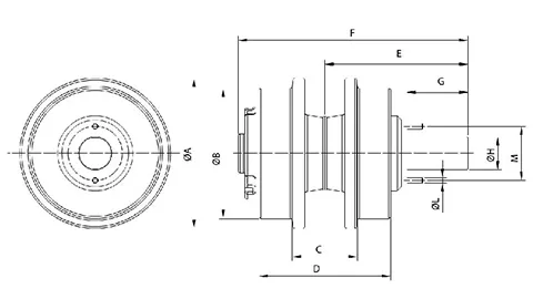 Rodillo superior para bulldozer Komatsu D275