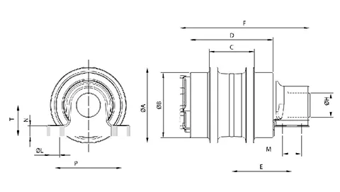 Rodillo superior para excavadora Komatsu PC300