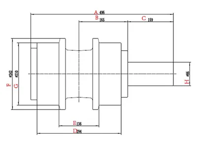 Rodillo superior para bulldozer Komatsu D375