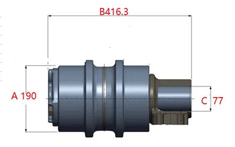 Rodillo superior para excavadora Caterpillar E385