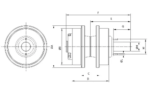Rodillo superior para bulldozer Caterpillar D6H