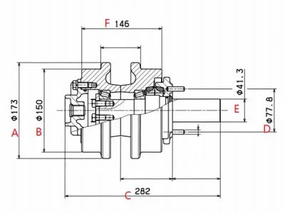 Rodillo superior para bulldozer Caterpillar D5K