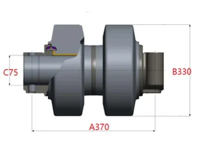 Rodillo superior para excavadora Hitachi EX2600