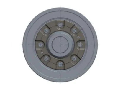 Rodillo superior para excavadora Hitachi EX1900