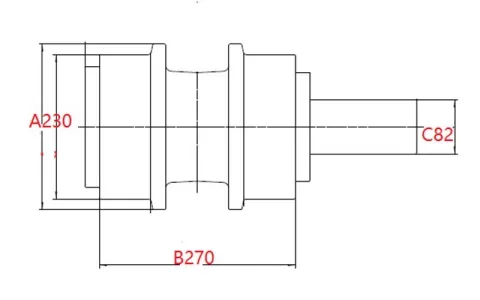 Rodillo superior para excavadora Volvo EC950