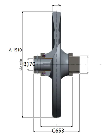 Rueda guía para excavadora Komatsu PC3000  