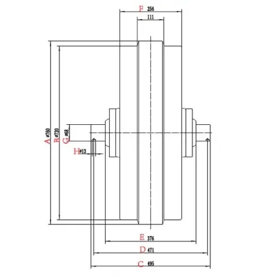 Rueda guía para bulldozer Caterpillar D9  