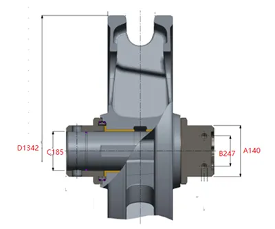 Rueda guía para excavadora Hitachi EX2600