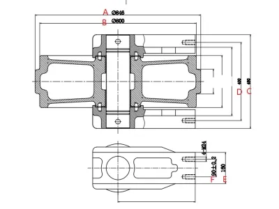 Rueda guía para excavadora Volvo EC700  