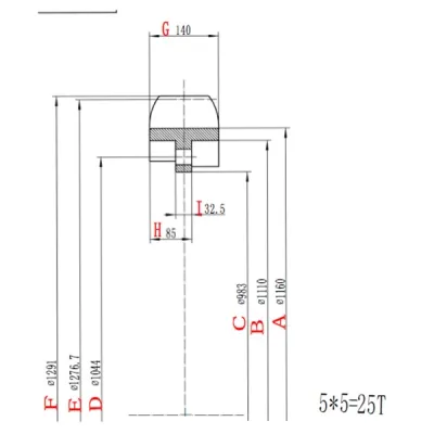 Segmento de rueda dentada para bulldozer Komatsu D475  